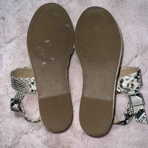 Steve Madden fifer python snake print espadrille platform sandals women’s size 8 - Picture 6 of 8